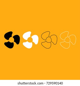 Fan blades icon .