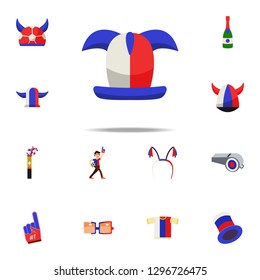 fan cap with horns icon. Russian Fan atributs icons universal set for web and mobile