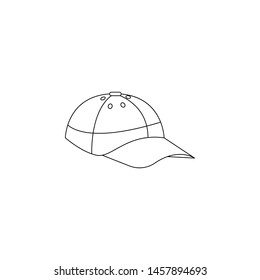 fan cap icon. Element of russian fan atributs for mobile concept and web apps icon. Outline, thin line icon for website design and development, app development