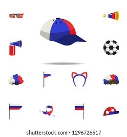 fan cap icon. Russian Fan atributs icons universal set for web and mobile