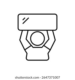Fan Cheer Icon vector stock illustration