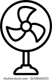 Fan clipart icon vector illustration
