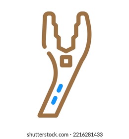 fan clutch wrench color icon vector. fan clutch wrench sign. isolated symbol illustration