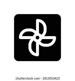 Fan (Computer And Hardware) icon Glyph vector