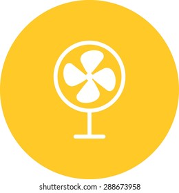 Fan, cool, air icon vector image. Can also be used for summer, recreation and fun. Suitable for use on mobile apps, web apps and print media.