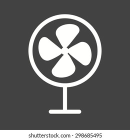 Fan, cool, air icon vector image. Can also be used for summer, recreation and fun. Suitable for use on mobile apps, web apps and print media.