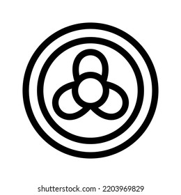 Fan Cooler Icon Vector Symbol Design Illustration