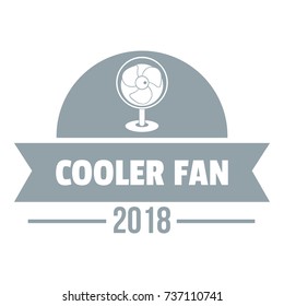 Fan cooler logo. Simple illustration of fan cooler vector logo for web