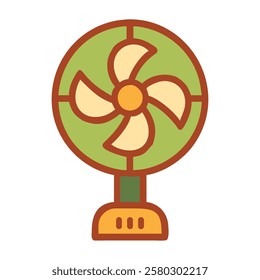A fan designed for energy efficiency representing sustainable and eco conscious cooling