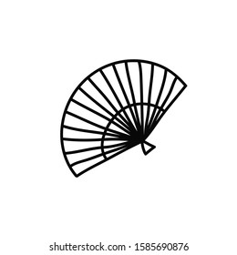 fan doodle icon, vector illustration
