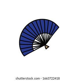 Fächerdoodle-Symbol, Vektorillustration
