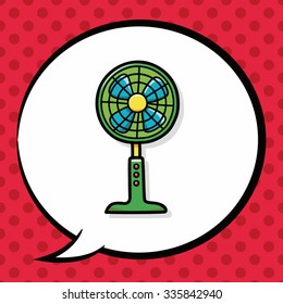 fan doodle, speech bubble