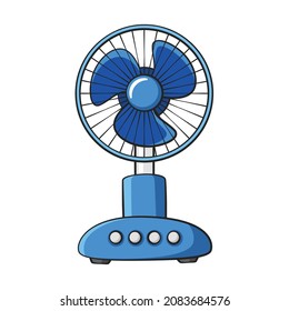 Fan drawing style isolated vector.  Drawn object for your work.