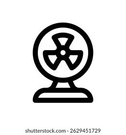 Fan. Editable stroke vector icon.