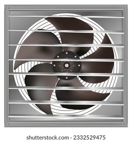 The fan is electric. Blinds fan.
