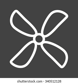 Fan, electric, room icon vector image.Can also be used for hotel and restaurant. Suitable for mobile apps, web apps and print media.