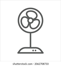 Fan Electronic Devices Simple Line Vector Icon