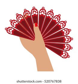 fan flamenco accesory icon