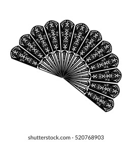 fan flamenco accesory icon