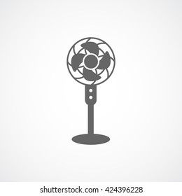 Fan Flat Icon On White Background