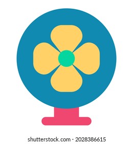 Fan flat icon, suitable for set electonics icons