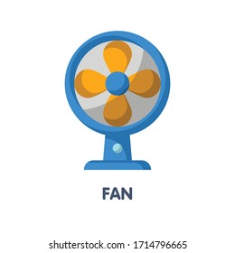 Fan flat icon vector design illustration on white background eps.10
