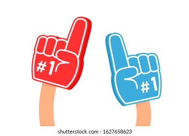 Fan Foam Finger Icon Clipart Image Stock Vector (Royalty Free ...