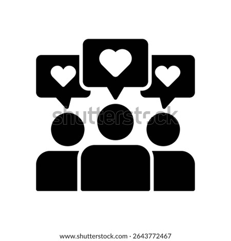 Fan or follower group icon