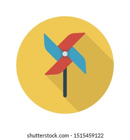 fan glyph flat vector icon