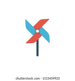 fan glyph flat vector icon