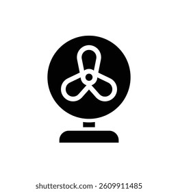 Fan Glyph Icon. Fan Icon