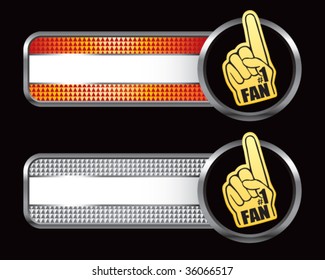fan hand on specialized banners