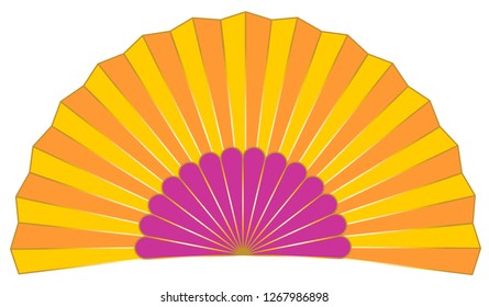fan and hand symbol vector eps 10