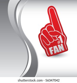 fan hand vertical silver wave