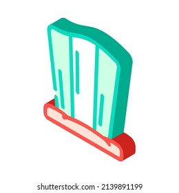vector de icono isométrico de accesorios divertidos. señal cómica de accesorio de fan hat. ilustración de símbolo aislado