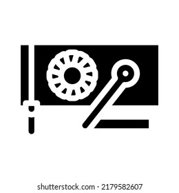 fan heater industrial equipment glyph icon vector. fan heater industrial equipment sign. isolated symbol illustration