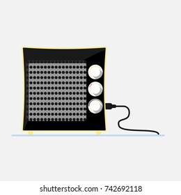 Fan heater isolated.Convector for room.Home appliance for climate control