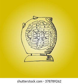 Fan heater vector