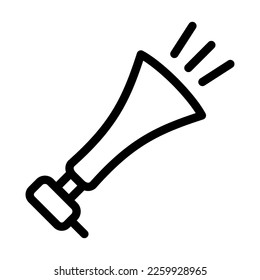 Diseño del icono de la línea del vector de la bocina del ventilador