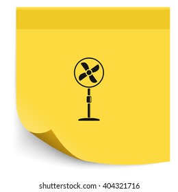 Fan icon. Air conditioner.