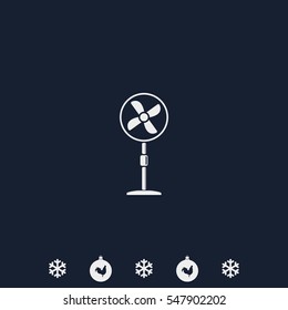 Fan icon. Air conditioner.