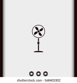 Fan icon. Air conditioner.