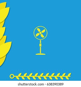 Fan icon. Air conditioner.