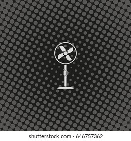 Fan icon. Air conditioner.