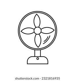 Fan icon. Air conditioning, climate control, climate control. Vector illustration