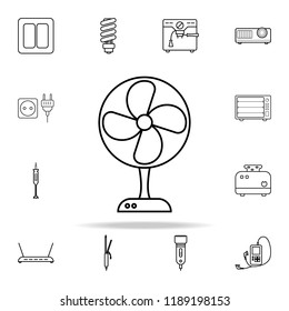 fan icon. Appliances icons universal set for web and mobile