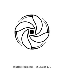 Fan Icon. Blower, Turbine. Airflow, Propeller Symbol - Vector. 
