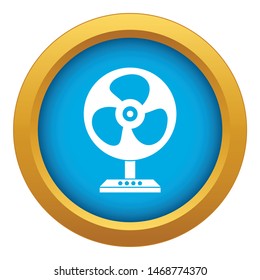 Fan icon blue vector isolated on white background for any design