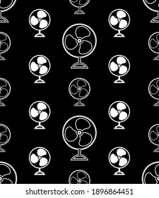 Fan Icon Design, Table, Exhaust Fan Seamless Pattern Vector Art Illustration