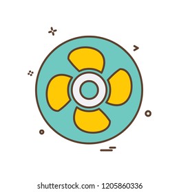 Fan icon design vector